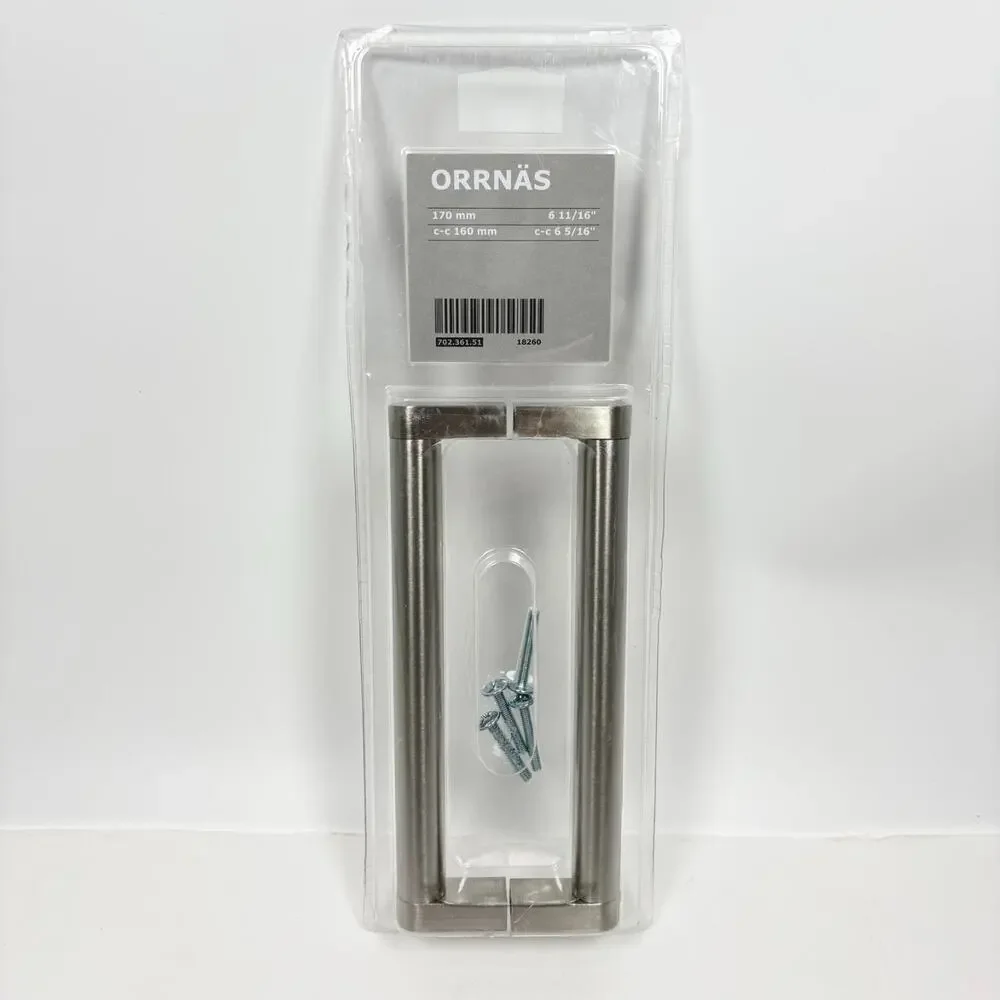 Ikea Orrnas Stainless Steel Handle Drawer Pulls 6 11/16